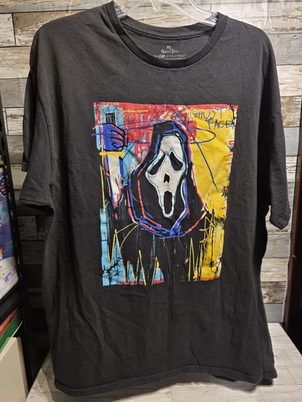 Black Ghostface Graphic Short Sleeve Tee